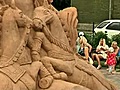 Circus magic transforms sand