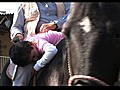 Au Mexique,  une thérapie à cheval pour enfants handicapés
