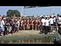 Naked race marks the end of music festival