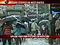 Mumbai rain: Local train services,  road traffic hit