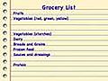 How to Make a Healthy Grocery List