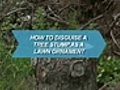 How To Disguise a Tree Stump As a Lawn Ornament