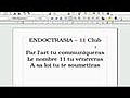 ENDOCTRASIA - 11 Club - by Sub111