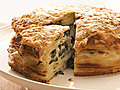 Spinach-Gruyere Gateau de Crepes