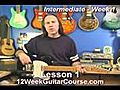 Free Electric Guitar Lessons Intermediate Week 1 Lesson 1