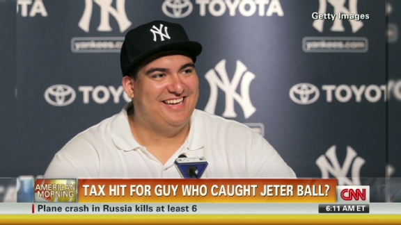 Tax hit for fan who caught Jeter hit?