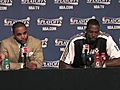 Magic Dwight Howard and Jameer Nelson after loss to Hawks