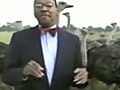 Alvin Hall Get Pecked by Ostriches