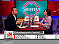 David Faitelson juega por un whopper