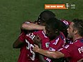 GOAL: Nazarit answers with powerful header