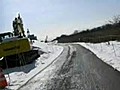 雪の河川敷ダート-1