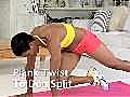 Plank Twist With Dog Split