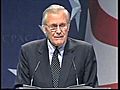 Rumsfeld addresses CPAC