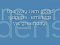 eminem vs  green day‏