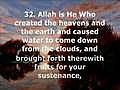 Surah 14: Ibrahim (Abraham) Verses 23-45