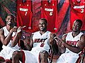 Wade,  LeBron, Bosh show teamwork on media day