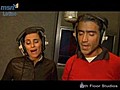 Nelly Furtado y Alejandro Fernández en el estudio de grabación