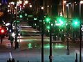 (1025) City Nightlife Traffic Time Lapse Stock Footage