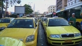 Greek taxi drivers strike