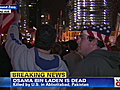 New Yorkers celebrate bin Laden death