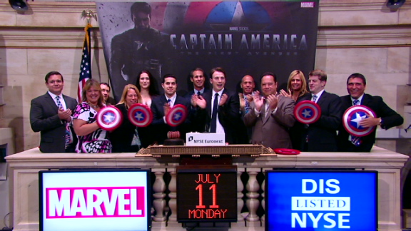 &#039;Captain America&#039; rings opening bell