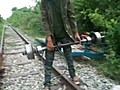 Bamboo railway Siem Reip