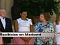 Michelle Obama,  daughter meet Spain’s royal family