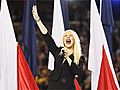 Christina Aguilera se equivocó cantando el himno de EEUU