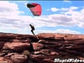 Paraglider Has Rough Takeoff