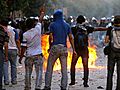 Egyptian protesters clash with police