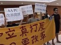 中大學生會要求校方解釋早前不准擺放民主女神像原因