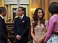 William and Kate Welcome Obamas