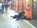 Guy’s Head Nearly Cracked By Train In Fight