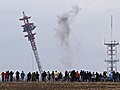 Berliner Funkturm gesprengt