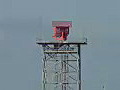 Royalty Free Stock Video HD Footage Close Up View of the Radar Tower at the Airport in Ft. Lauderdale,  Florida