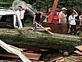 Storm damage in Waukegan