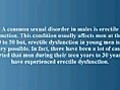 Erectile Dysfunction In Young Men And It’s Physiologic Causes