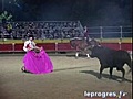 Feria de Marboz: Patricia Pellen en pleine corrida portugaise