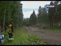 Gros jump pendant un rally