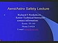 AeroAstro Safety Lecture