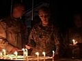 Raw Video: Memorial Day vigil in Afghanistan