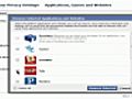 How to keep your Facebook account private and secure - Changing your application and website privacy