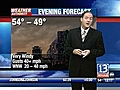 VIDEO: 13WHAM Weather Authority Afternoon Forecast,  10-7-2009