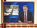 Stewart critiques Obama,  anchor licks her iPad