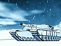 Winter Tank Stock Footage