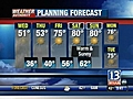 VIDEO: 13WHAM Weather Authority Morning Forecast &#8212; 04/22/09