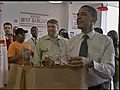 Obama orders burgers at &#039;Five Guys&#039;