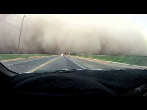 Driving into AZ Haboob Dust Storm HD
