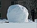 A 22-foot wide snowball