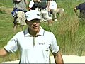 Barnes leading soggy U.S. Open